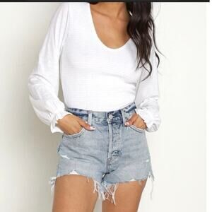 Pistola ECO Nova Relaxed High Rise Cutoff Short in Paloma Women’s 25 Distressed